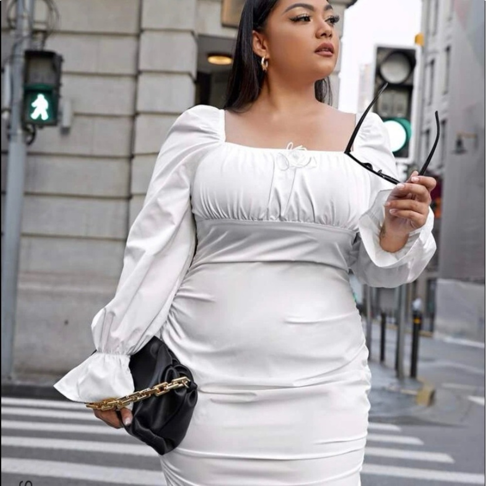 White SHEIN Dress .